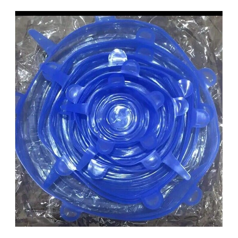 Kitchen 6 pcs / 1 Pack Stretch Lids, Food Grade,