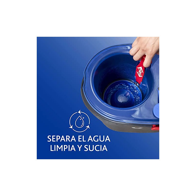 Vileda Sistema de Limpieza Rinse Clean - Cubo con Pedal