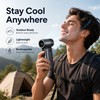Powerful Handheld Turbo Fan for Outdoor Cooling – Rechargeable 100-Speed