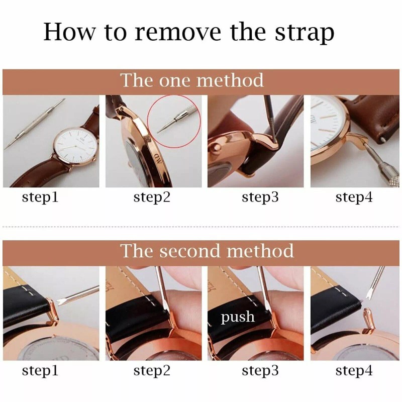 custom-sign 2-Pack Wrist Watch Band Pin Spring Bar Link Remover