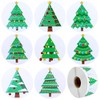 500 Pieces Christmas Tree Roll Stickers Christmas Holiday Stickers for