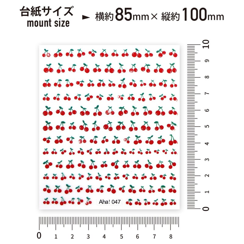 Nail Stickers, Cherry Blossoms, Red, Nail Art, Self Nail Decoration,