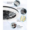 Ceiling Fans with Lights, Socket Fan Light with Remote Control,