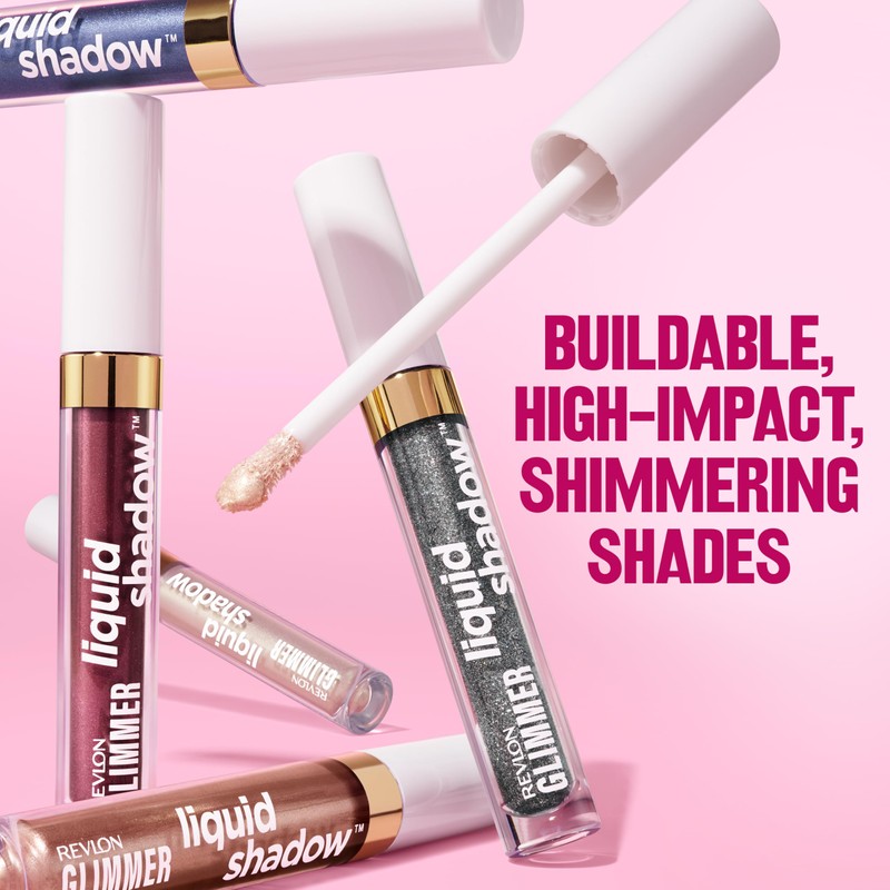 REVLON Glimmer Liquid Shadow, Smudge-Proof Shimmer Eyeshadow Makeup, Long Lasting,