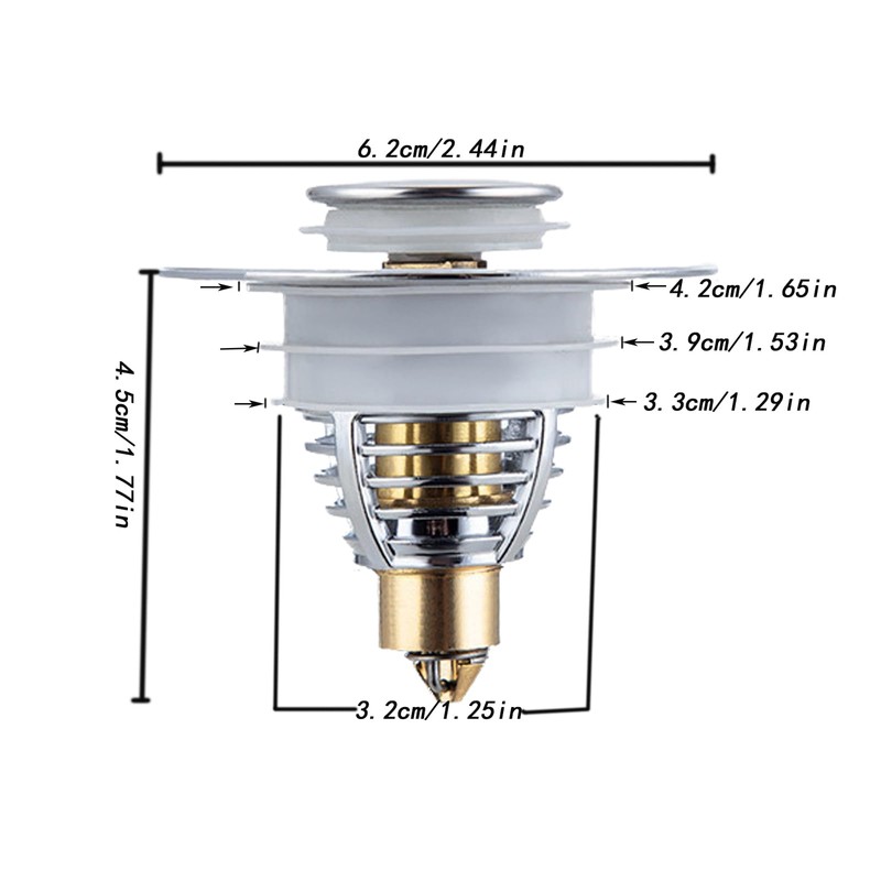Eruceky Sink Plug, Pop Up Drain Plug, Universal Drain Plug