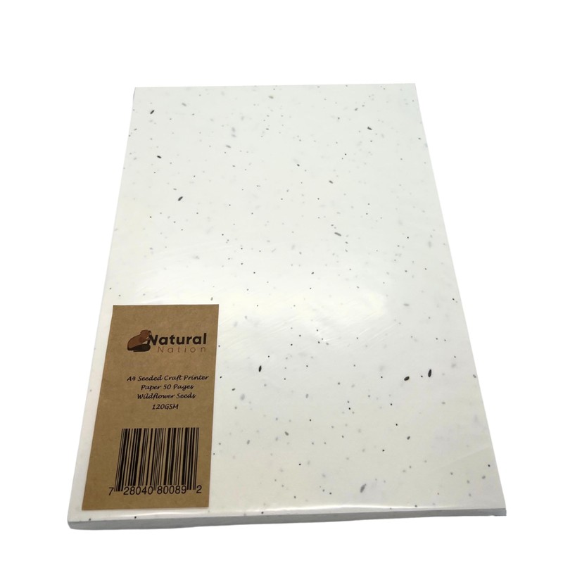 A4 Seeded Craft Printer Paper Wildflower Seeds 120GSM Printable Plantable