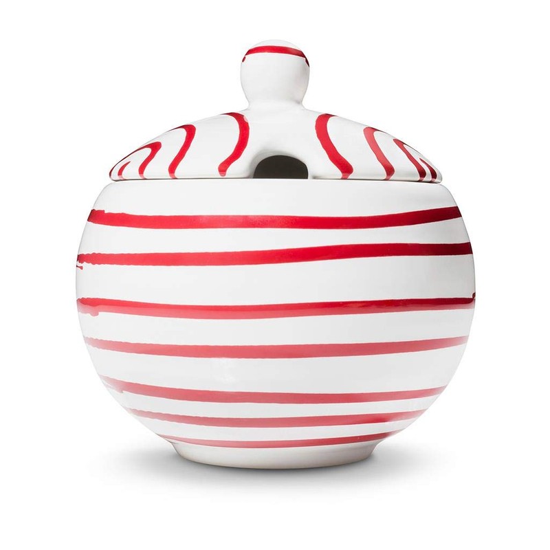 GMUNDNER KERAMIK Sugar Bowl with Cut-Out Diameter 10 cm Flamed