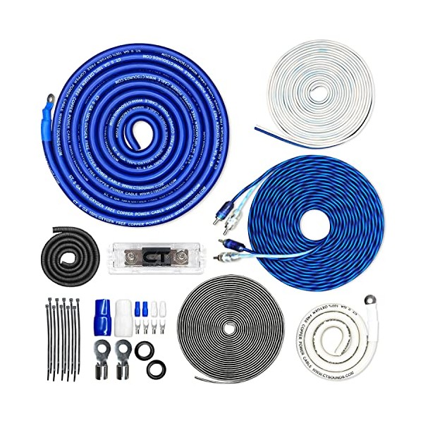 CT Sounds CT Sounds 1/0 Gauge OFC Complete Amp Wiring