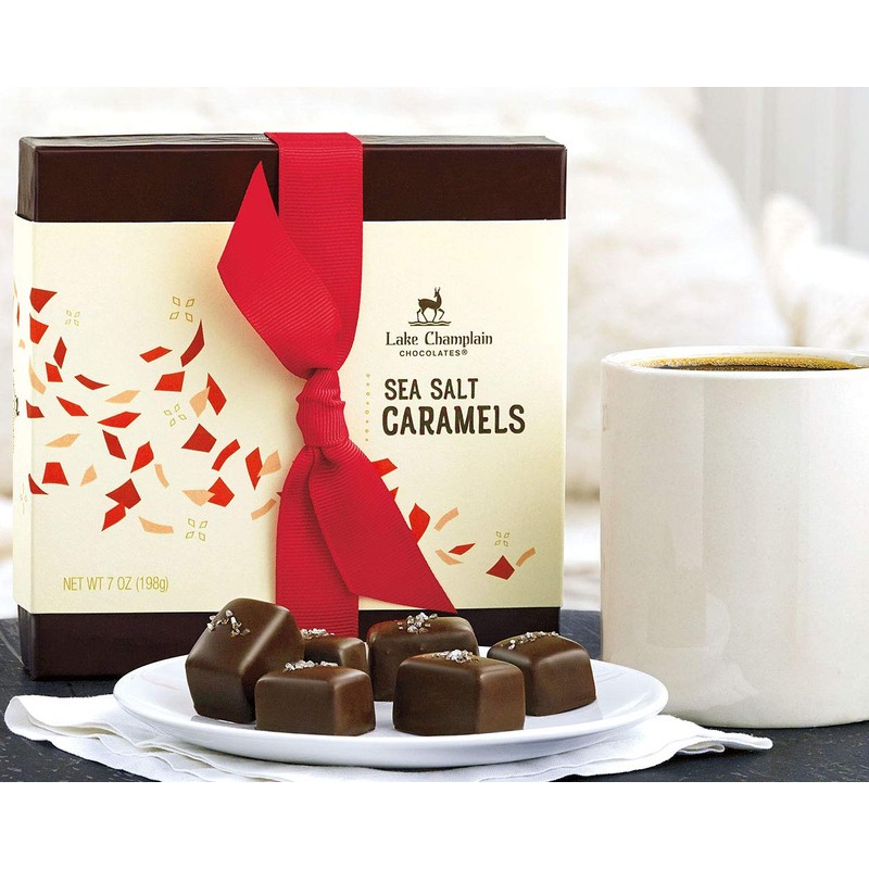 Lake Champlain Chocolates Milk Chocolate Sea Salt Caramels, 20 Pieces,