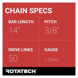x2 (Two) 14" Genuine Rotatech Chainsaw Saw Chain *Pack of 2 Chains FITS STIHL 021 023 MS210 MS230 36360000050