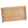 Bamboo Serving Tray with 2 Handle Eco Friendly Multipurpose Rectangular