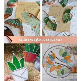 MOGEHIT Copper Foil Tape for Stained Glass Assorted Sizes 0.2/0.24/0.3/0.4Inch x 22Yards 4 Rolls Conductive Adhesive Foil Sheilding Tape for Guitars, EMI, Electrical Repairs