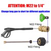 RIDGE WASHER Pressure Washer Adapter Set, Gun to Wand, M22