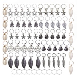 70 gomas para el pelo con cuentas, ideales como accesorios para rastas, anillos con cuentas, elegantes y versátiles, perfectas para desfiles de moda, bodas y ceremonias de graduación.