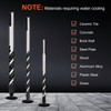 COMOWARE Masonry Drill Bit, 10 Pcs Concrete Drill Bit 1/8”