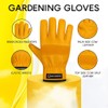 WESTWOOD FOX Leather Gardening Gloves for Men Women,Tough Leather Safety