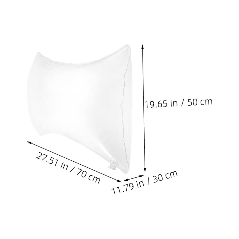 GANAZONO Inflatable Pillow Insert Transparent Cushion for Camping Height Material