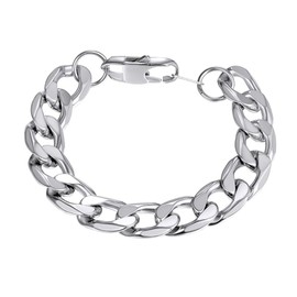 PROSTEEL Cuban Link Bracelet Stainless Steel Men Jewelry Curb Chain Cuban Link Chunky Bracelet