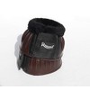 Rhinegold Fleece Trim Over-Reach Boot-Medium-Brown/Black