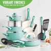 GreenLife Soft Grip 1QT and 2QT Saucepan Set, Healthy Ceramic