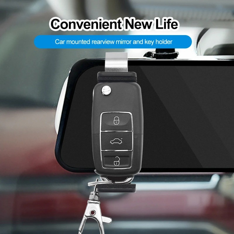 Car Sun Visor Clip Holder (Remote & Keychain Organizer)