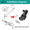 Drive-up Golf Cart Steering Yoke Assembly for EZGO RXV 2008-up