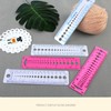 Haiki Multifunctional Knitting Needle Gauge Ruler Knitting Needle Measuring Tool