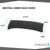 CHEDA Lower Dash Cover Compatible with Toyota Solara 2004-2008 Black