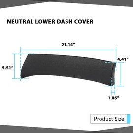 CHEDA Lower Dash Cover Compatible with Toyota Solara 2004-2008 Black