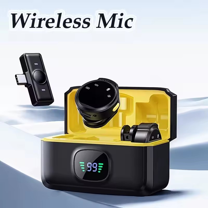 Wireless Lavalier Microphone for iPhone Android & PC – Noise