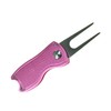 CRESTGOLF Switchblade Golf Divot Tool Golf Green Repair Pitch Fork(pink)