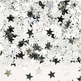 Stargazer Loose Glitter Stars Eyeshadow Makeup Face Body Hair Nails Art Gems Sequins (Silver)