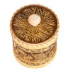 Wooden Container Kitchen Container Squirrels Design Birch Bark Container 5.1-inch