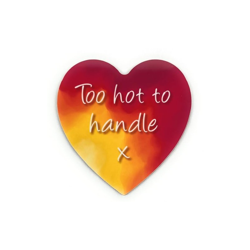 Fun Flirty Message on a Novelty Heart Shaped Coaster -