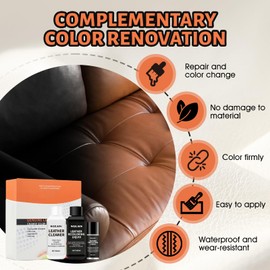 WEILAOK Leather Recoloring Balm, Flüssigleder Schwarz, Lederreparaturset Schwarz, Leder Reparatur Set, Auto Lederpflege, Leder Reparatur, Lederpflege für Ledercouch, Lederschuhe, Textil, 7 Stück