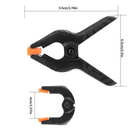 10 Pcs Spring Clamps, 3 inch Heavy Duty Nylon Spring Clips, Woodworking Tension Clamps, Plastic Grip Spring Clips Clamps for DIY Projects, Photo Studios, Photo Background