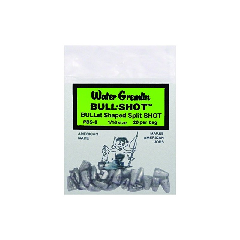 Water Gremlin Company PBS-2 Bull Shot/Pouch 1/16oz 20Pk