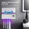 LagomLF UV Sterilizer Toothbrush Holder Cleaner +Automatic Toothpaste Dispenser for