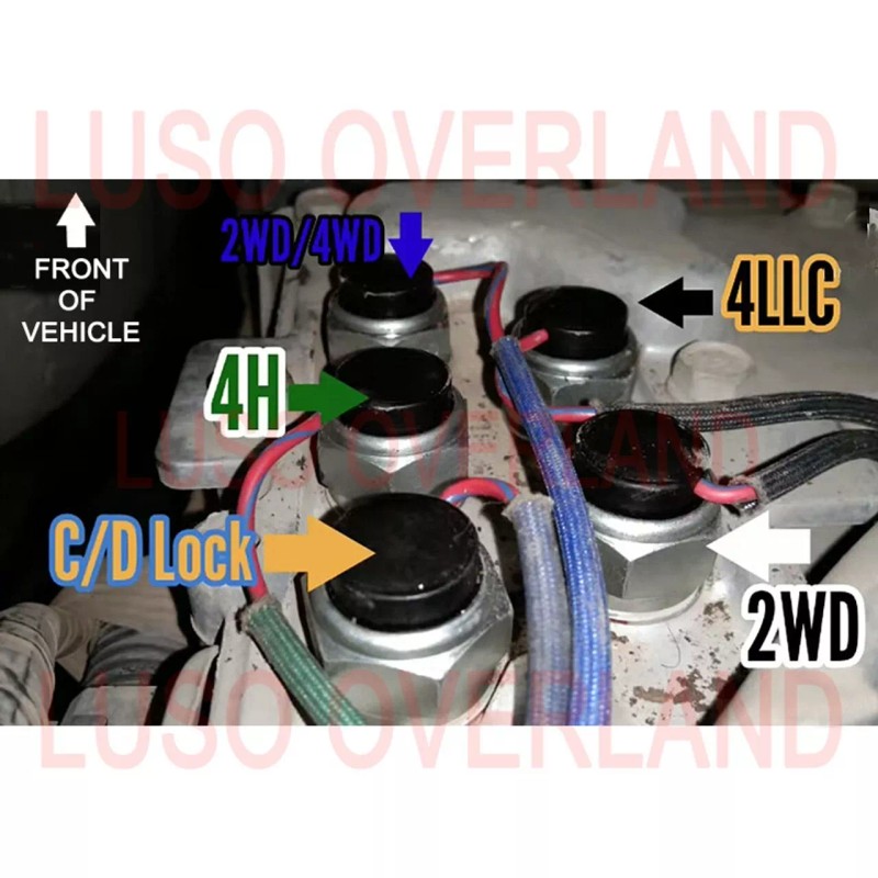Mitsubishi 2001-2006 MONTERO Gen3 Transfer Case Position Switch, MR580155, 4LLC