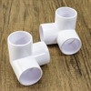 2PCS 2 Inch SCH40 3 Way PVC Connector Elbow Pipe
