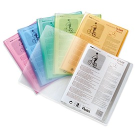 Pentel Display Book Clear, 30 Pockets, Transparent, 1 A4 Folder DCF243T