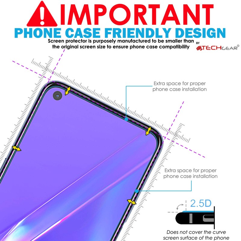 TECHGEAR 2 Pack of GLASS Edition for Oppo A72 /