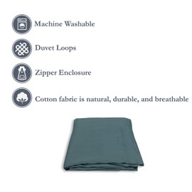 Soft Cotton Duvet Covers for Weighted Blankets of Multiple Sizes