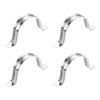 sourcing map 4Pcs Rigid Pipe Straps, 60mm(2.36") 304 Stainless Steel