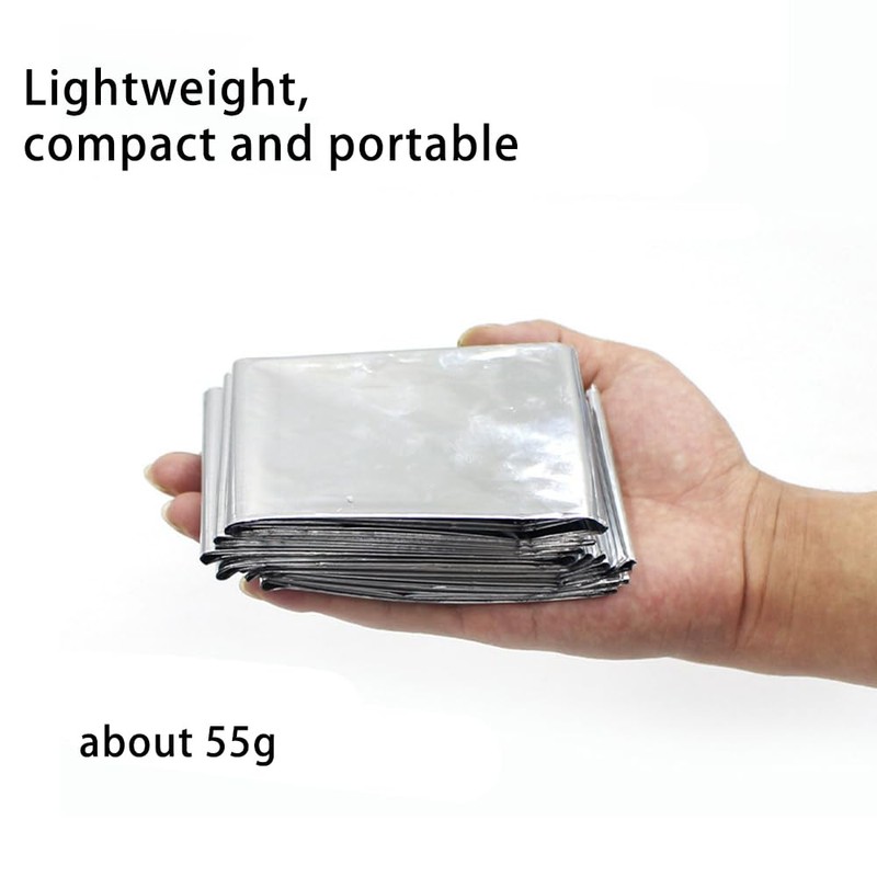 6 Pack Survival Blanket Outdoor Emergency Blanket Supplies, Emergency Blankets