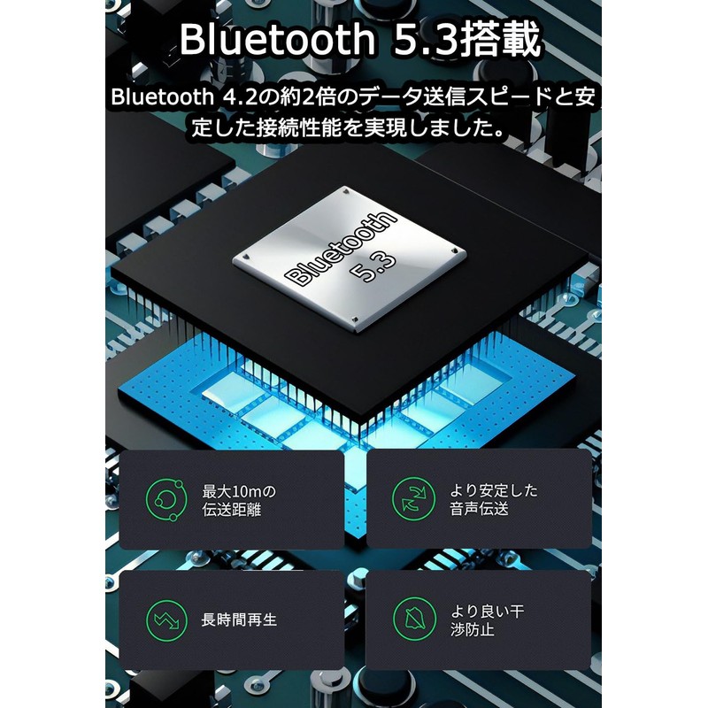 Bluetooth 5.3 Transmitter, Airplane Plug Included, Bluetooth Transmitter, Receiver, 2-in-1,