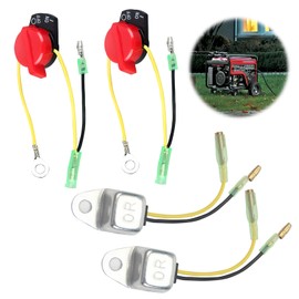 Yenblow 2 Pcs Small Engine On Off Switch, 2 Pcs Low Oil Alert Sensor Compatible with Predator 212 Champion Firman Briggs & Stratton Honda and Clone GX160 GX200 GX270 GX340 GX390 Small Engine