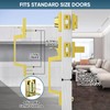 TICONN Front Door Handle Set, Heavy Duty Square Door Lever