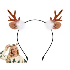DS. DISTINCTIVE STYLE Reindeer Antlers Deer Ears Headband for Women Halloween Deer Antlers Costume Cute Hair Accessories