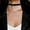 Aroncent 4PCS Womens Black Velvet Choker Necklace for Girls Wide